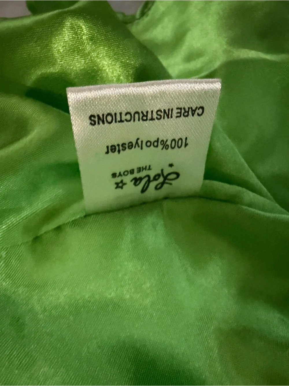 Lola + The Boys Green Metallic Ruffle Bow Dress Girls Size 10